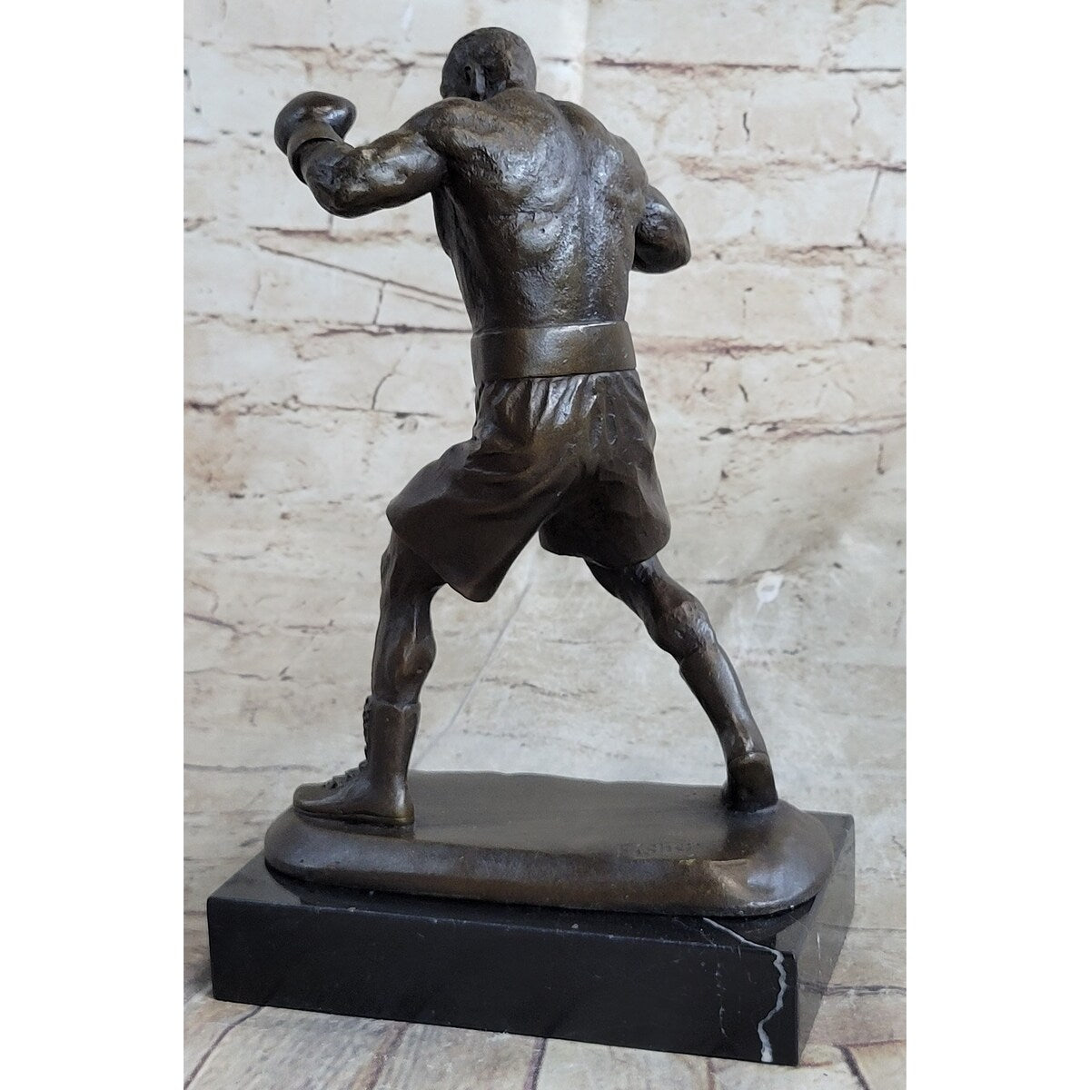 Mike Tyson Boxing Champ Boxer Bronze Sculpture Marble Base Statue Figurine Sale