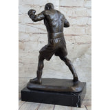 Mike Tyson Boxing Champ Boxer Bronze Sculpture Marble Base Statue Figurine Sale