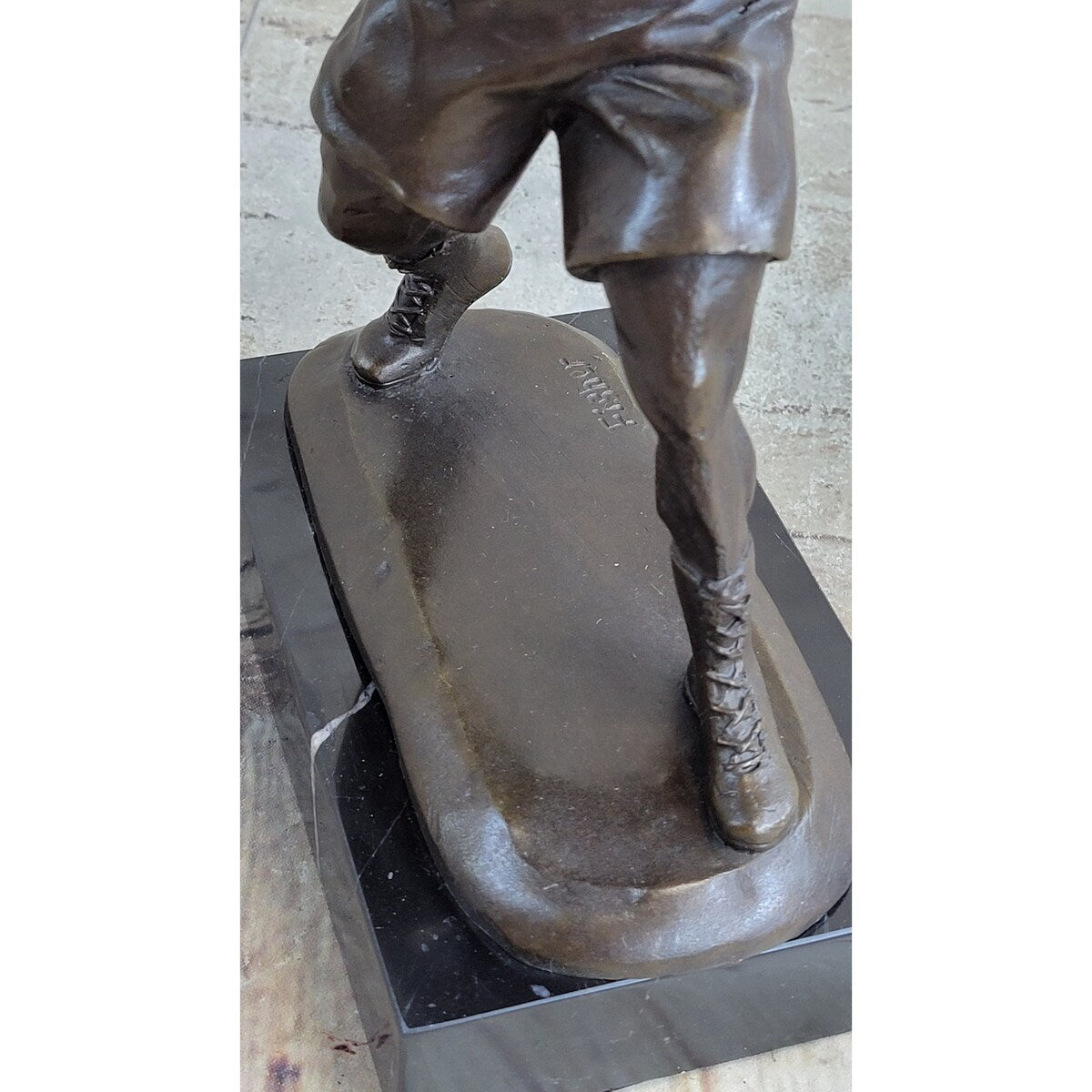 Mike Tyson Boxing Champ Boxer Bronze Sculpture Marble Base Statue Figurine Sale