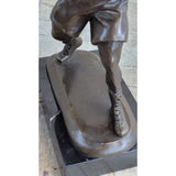Mike Tyson Boxing Champ Boxer Bronze Sculpture Marble Base Statue Figurine Sale