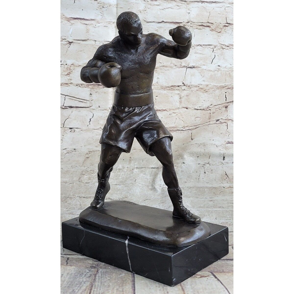 Mike Tyson Boxing Champ Boxer Bronze Sculpture Marble Base Statue Figurine Sale
