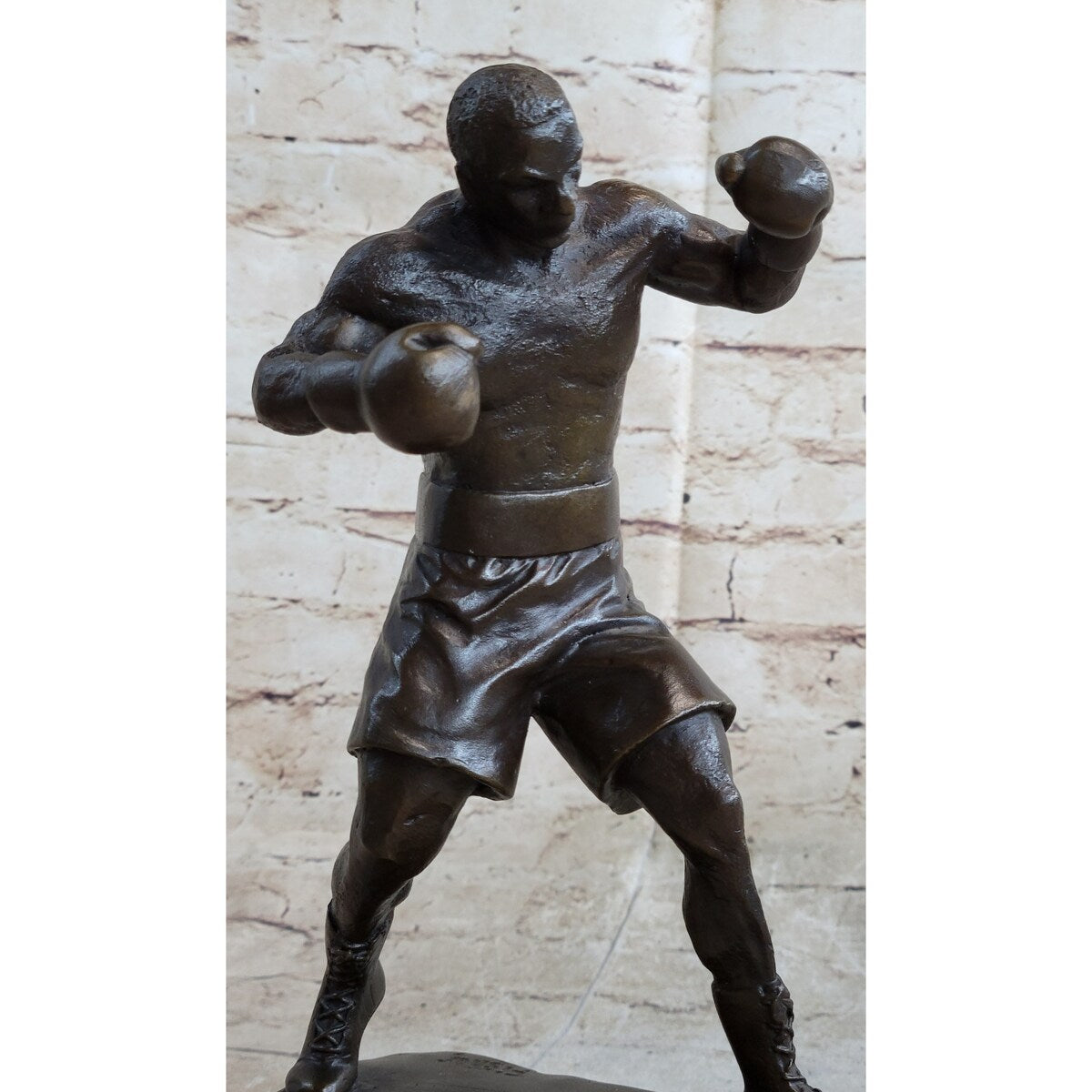 Mike Tyson Boxing Champ Boxer Bronze Sculpture Marble Base Statue Figurine Sale