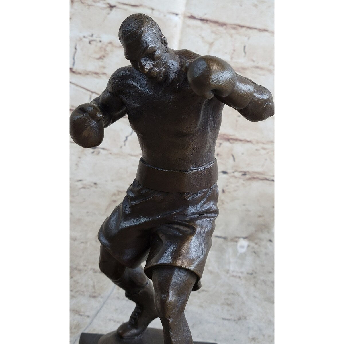 Mike Tyson Boxing Champ Boxer Bronze Sculpture Marble Base Statue Figurine Sale