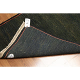Mikhaelin Kohlberg Contemporary Pure Wool Persian Runner Rug - Blue/Rust - 2'8" x 10'5"