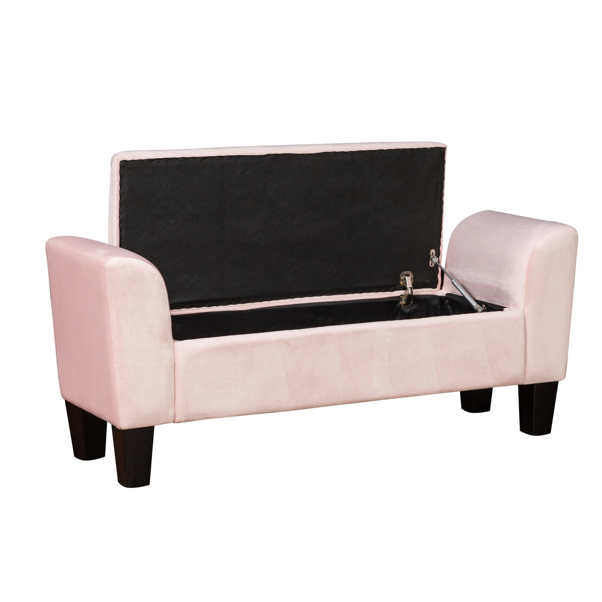 Mila Velvet Ottoman Bench with Storage - 16.5"L x 55"W x 23"H