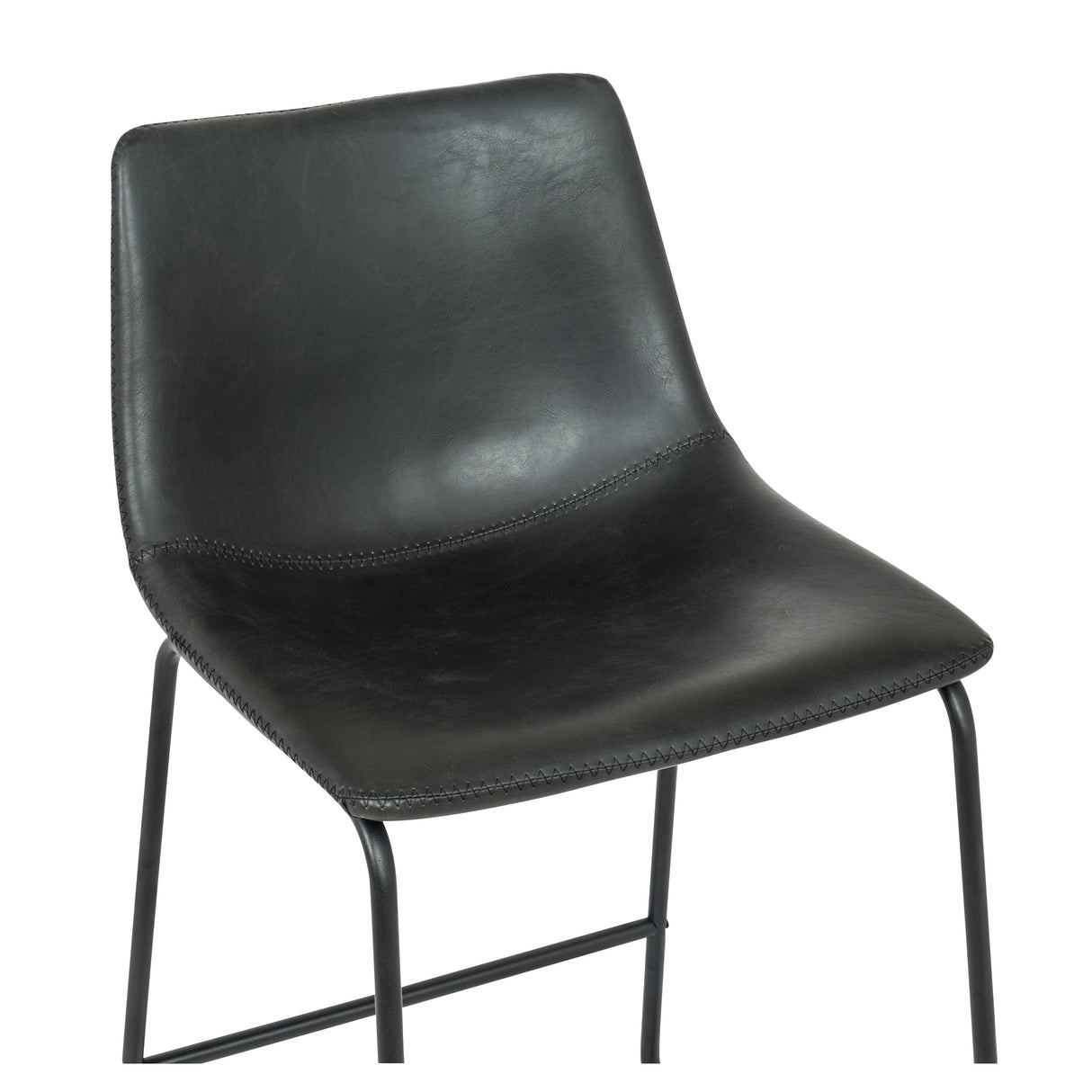 Milan 26" Vintage Faux Leather Bar Stool (Set of 2)