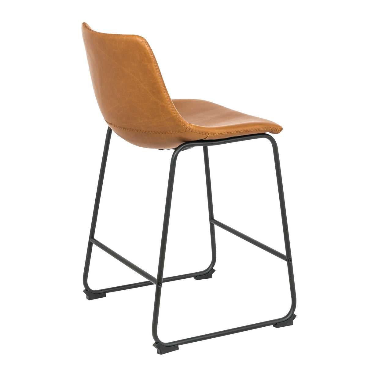 Milan 26" Vintage Faux Leather Bar Stool (Set of 2)