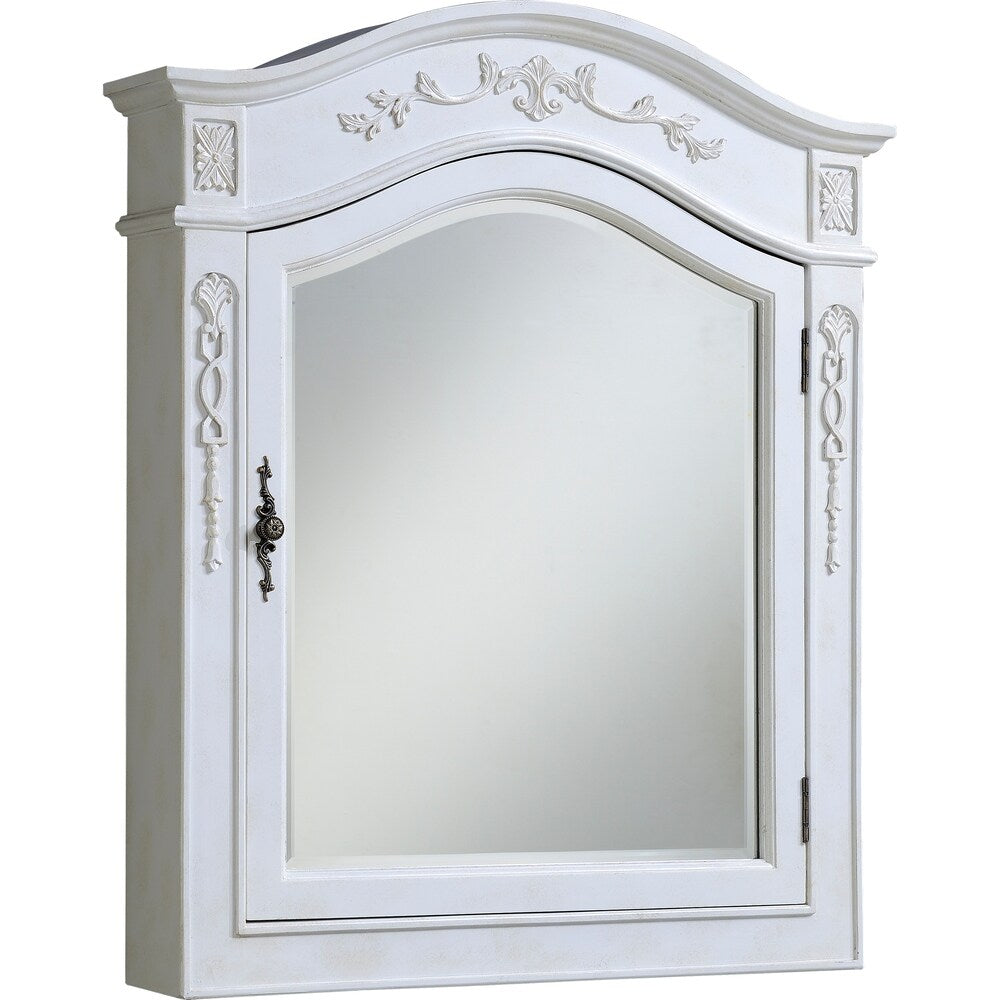 Milan 32" Antique White Medicine Cabinet - Antique White