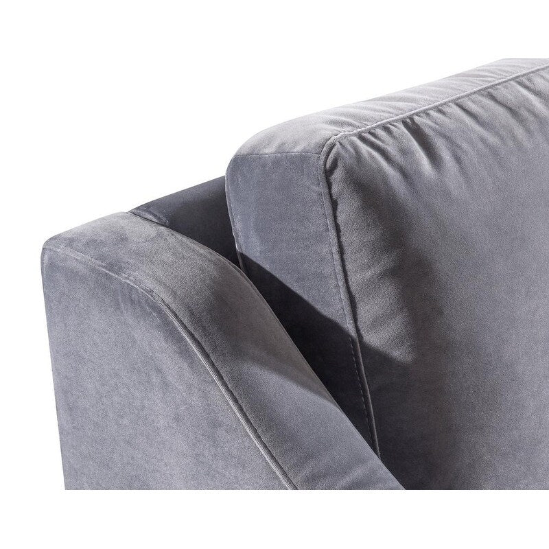 Milan Grey Velvet Sofa
