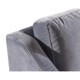 Milan Grey Velvet Sofa