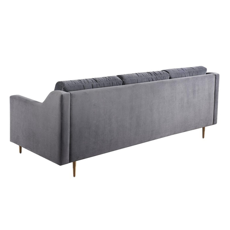 Milan Grey Velvet Sofa