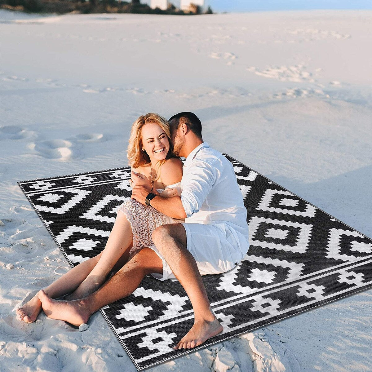 Milan Lightweight Reversible Recycled Plastic Outdoor Floor Mat/Rug
