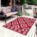 Milan Lightweight Reversible Recycled Plastic Outdoor Floor Mat/Rug