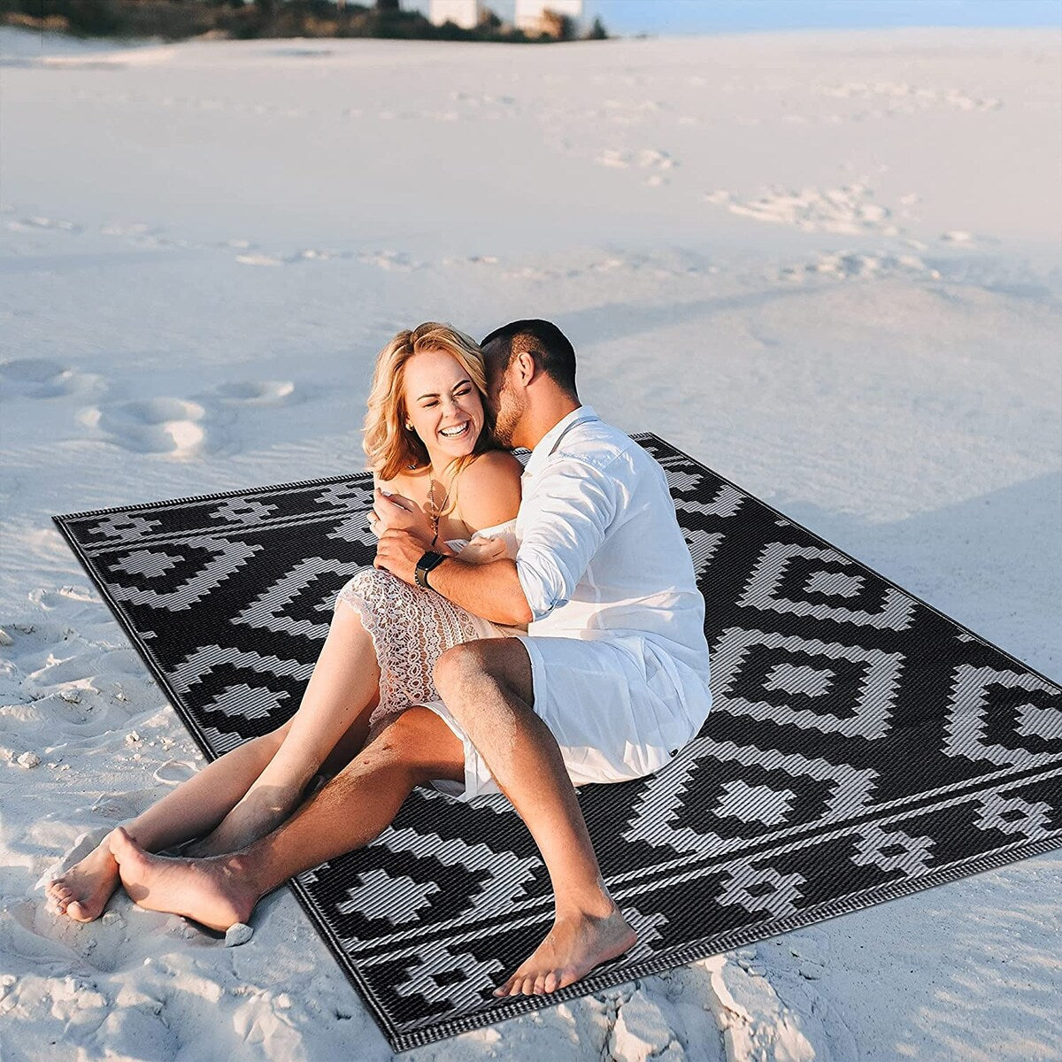 Milan Lightweight Reversible Recycled Plastic Outdoor Floor Mat/Rug