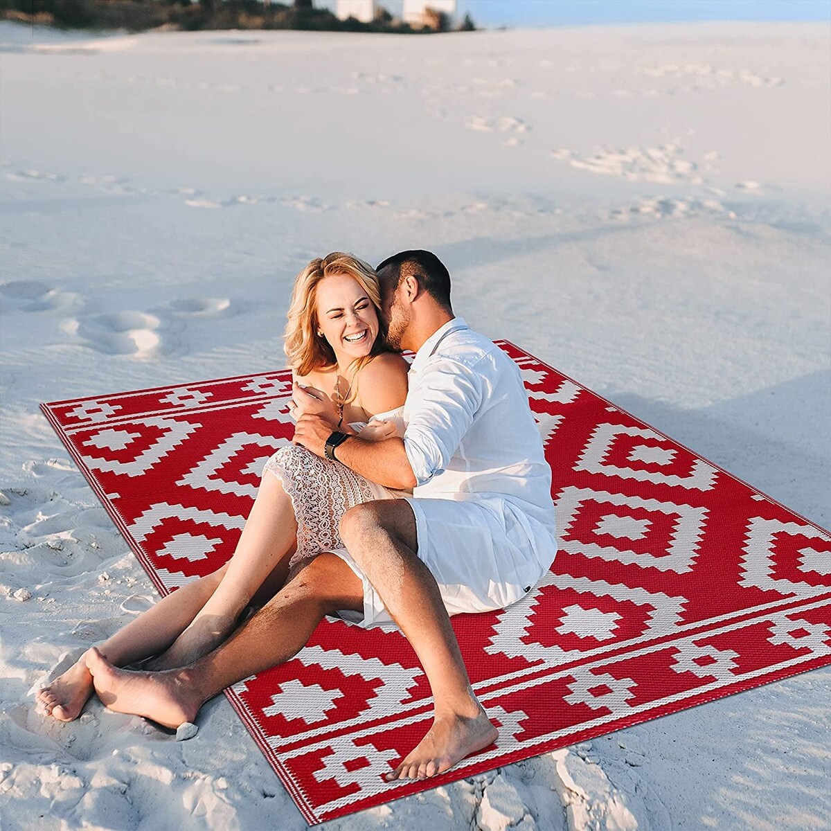 Milan Lightweight Reversible Recycled Plastic Outdoor Floor Mat/Rug