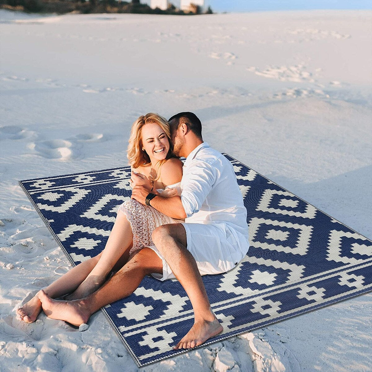 Milan Lightweight Reversible Recycled Plastic Outdoor Floor Mat/Rug