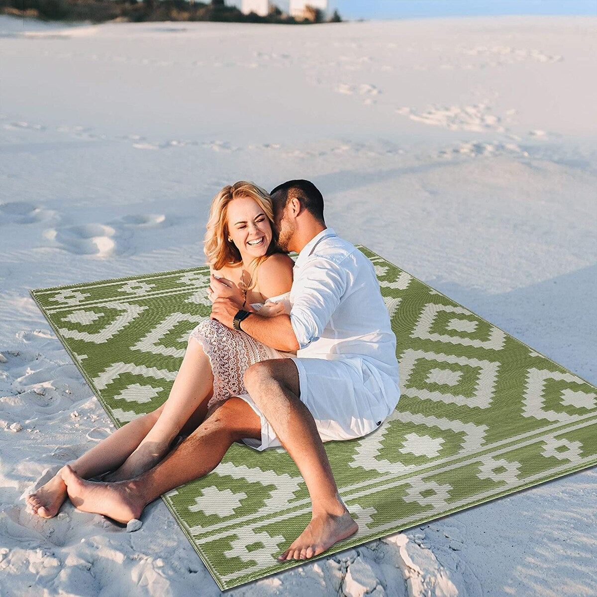 Milan Lightweight Reversible Recycled Plastic Outdoor Floor Mat/Rug