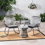 Milan Outdoor 3-pc. Wicker Chat Set by Christopher Knight Home