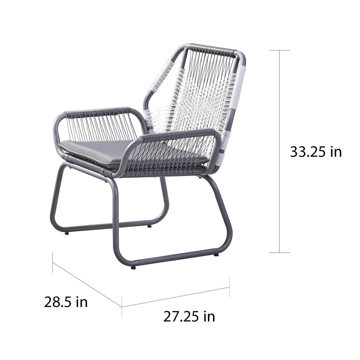 Milan Outdoor 3-pc. Wicker Chat Set by Christopher Knight Home