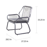 Milan Outdoor 3-pc. Wicker Chat Set by Christopher Knight Home