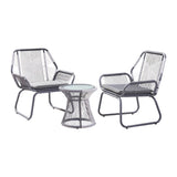 Milan Outdoor 3-pc. Wicker Chat Set by Christopher Knight Home