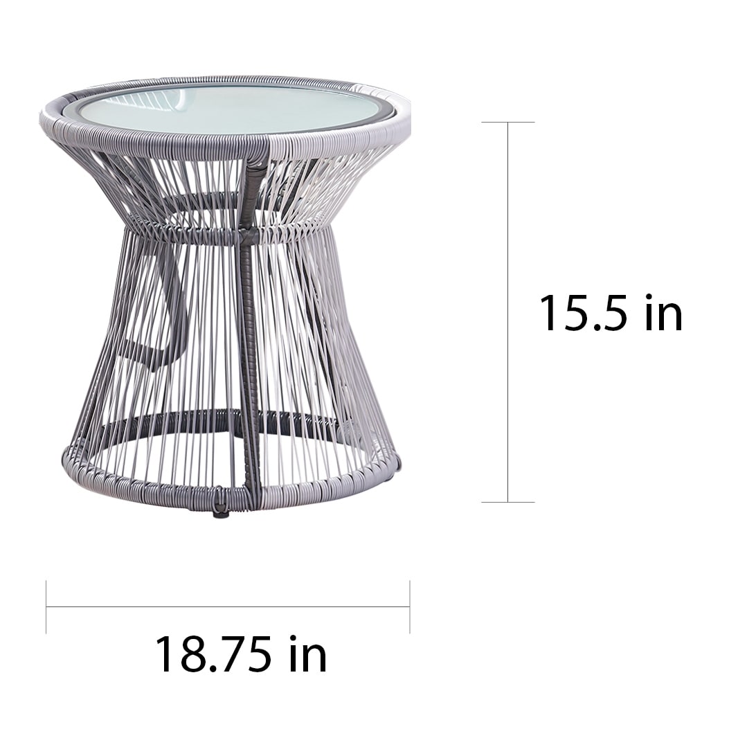 Milan Outdoor 3-pc. Wicker Chat Set by Christopher Knight Home