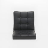Milania Modern Button Tufted Leather Dining Chairs (Set of 2) by Christopher Knight Home