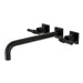 Kingston Brass Milano 3-Hole Wall Mount Roman Tub Faucet