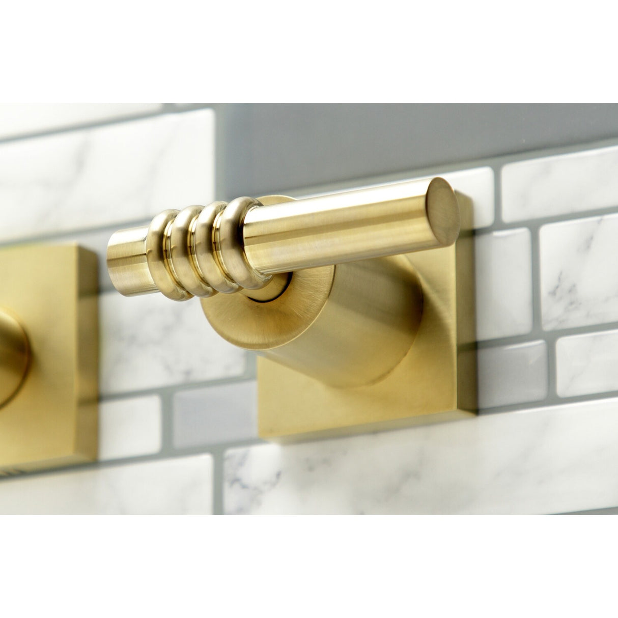 Kingston Brass Milano 3-Hole Wall Mount Roman Tub Faucet