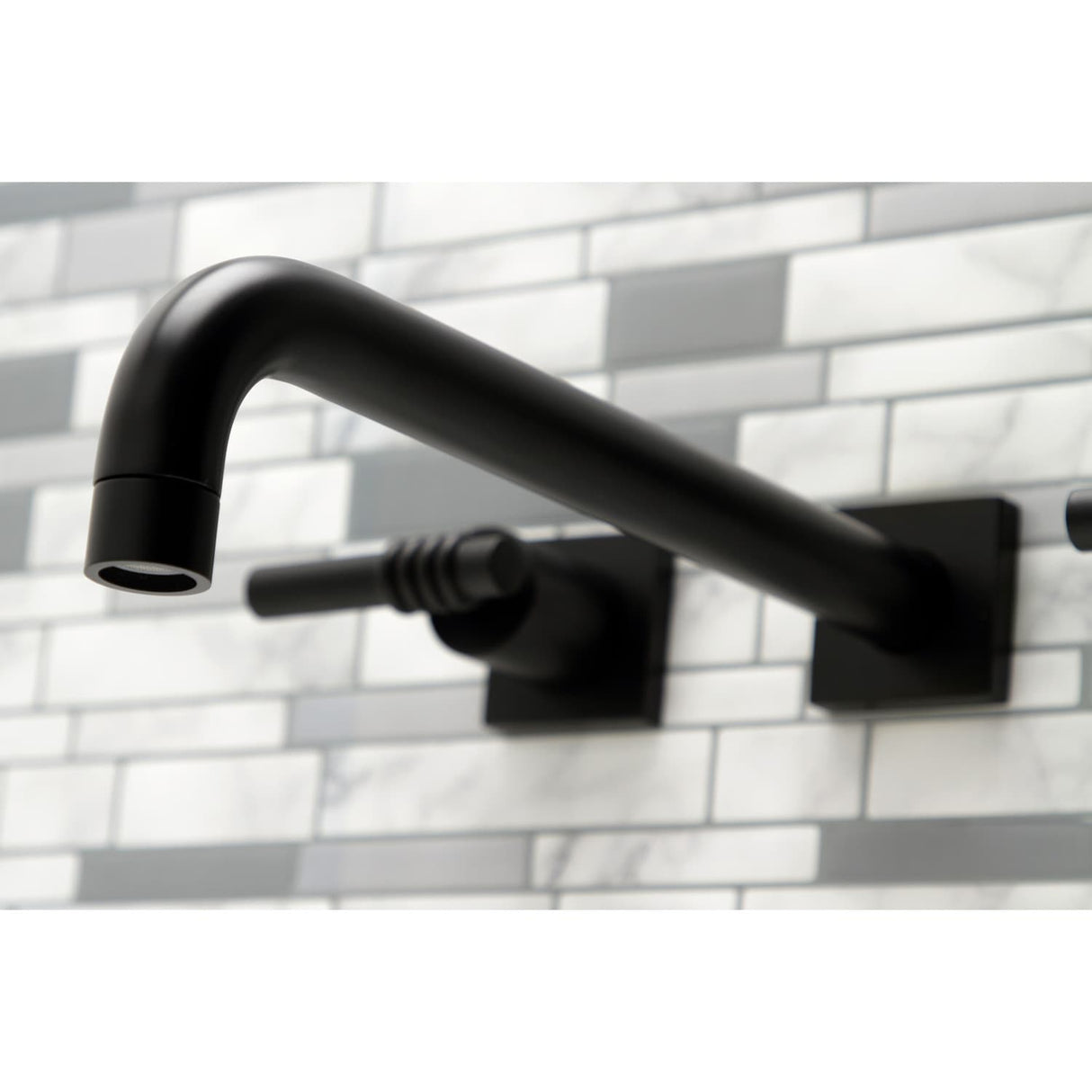 Kingston Brass Milano 3-Hole Wall Mount Roman Tub Faucet