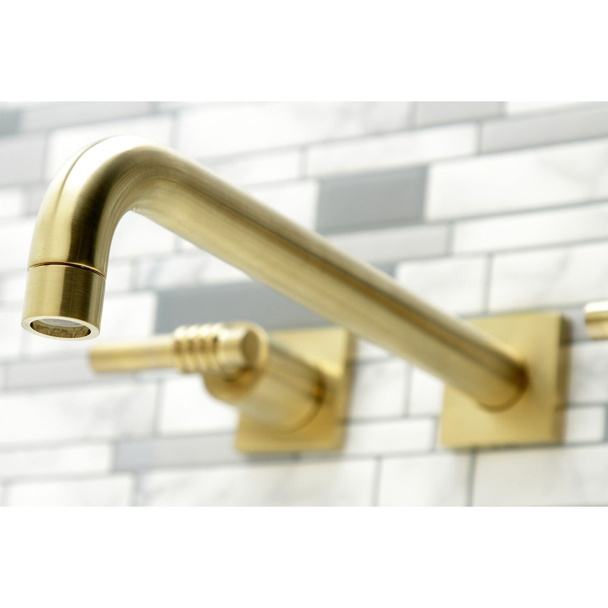 Kingston Brass Milano 3-Hole Wall Mount Roman Tub Faucet