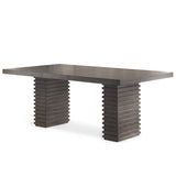 Steve Silver Milano 78-Inch Contemporary Wooden Dining Table - Grey-Brown