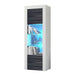 Milano Matte LED Bookcase w/ High-gloss Front