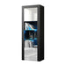 Milano Matte LED Bookcase w/ High-gloss Front