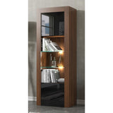Milano Matte LED Bookcase w/ High-gloss Front
