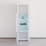 Milano Matte LED Bookcase w/ High-gloss Front