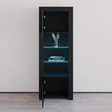 Milano Matte LED Bookcase w/ High-gloss Front