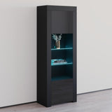 Milano Matte LED Bookcase w/ High-gloss Front