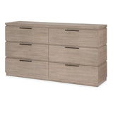Milano by Rachael Ray Sandstone Six Drawer Dresser