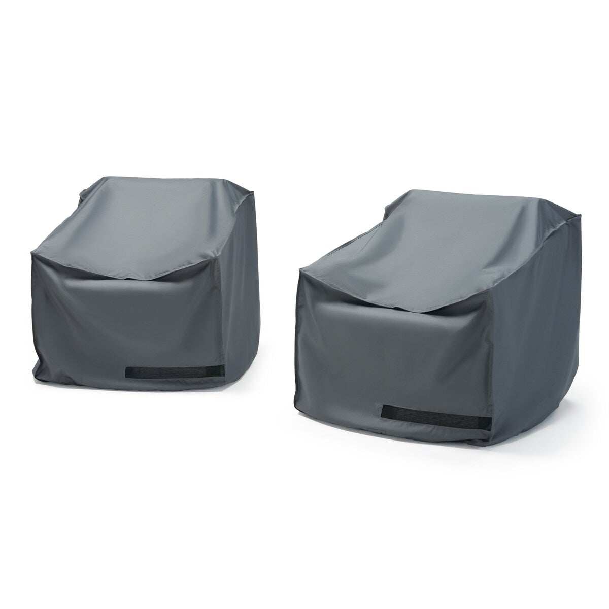 Milea 2 Piece Polyester Outdoor Patio Club Chair Deluxe Furniture Cover - Grey