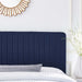 Milenna Channel Tufted Upholstered Fabric Full/Queen Headboard