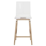 Miles Acrylic Swivel High Back Bar Stools (Set of 2) by iNSPIRE Q Bold