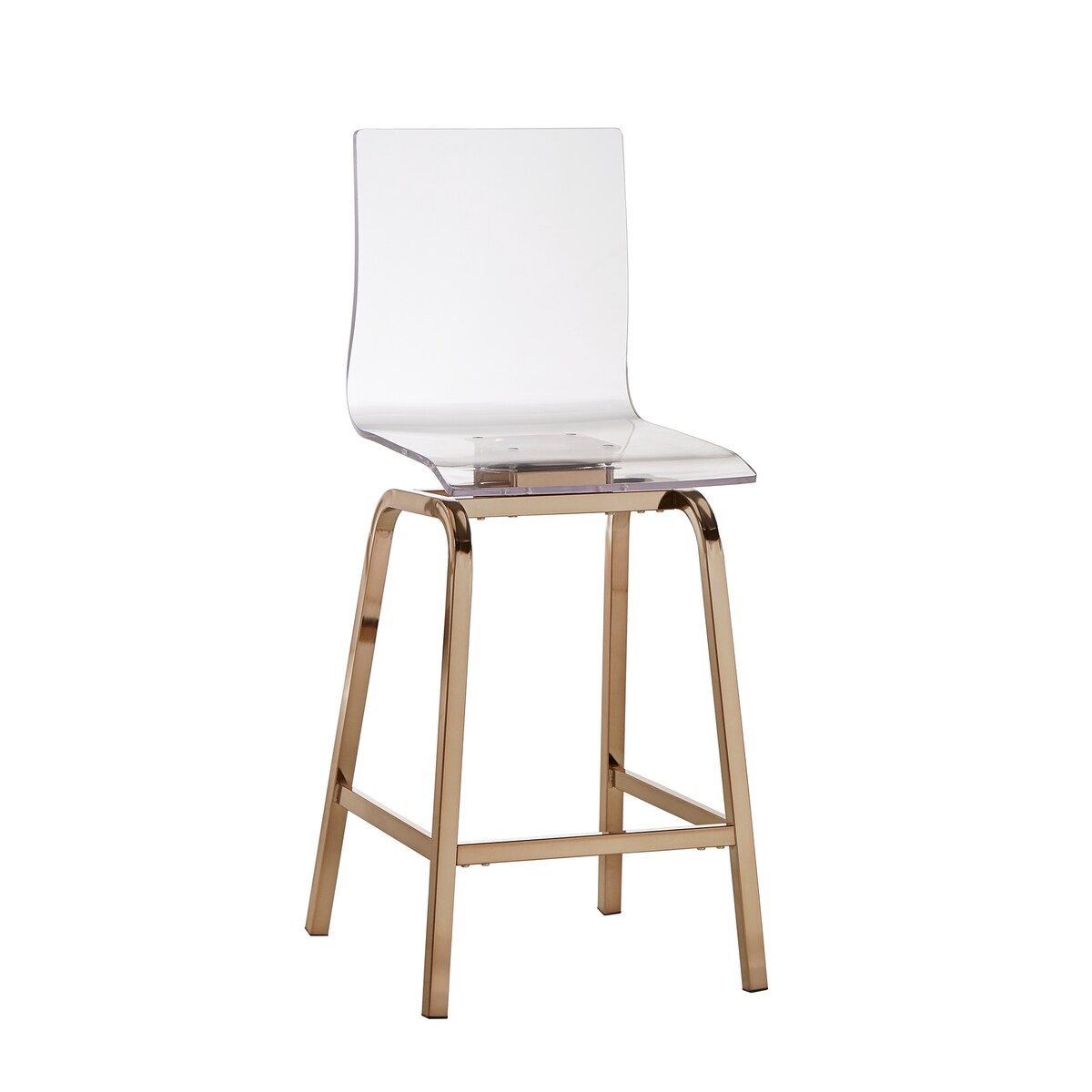 Miles Acrylic Swivel High Back Bar Stools (Set of 2) by iNSPIRE Q Bold