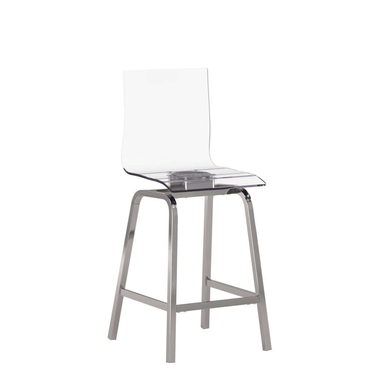 Miles Acrylic Swivel High Back Bar Stools (Set of 2) by iNSPIRE Q Bold
