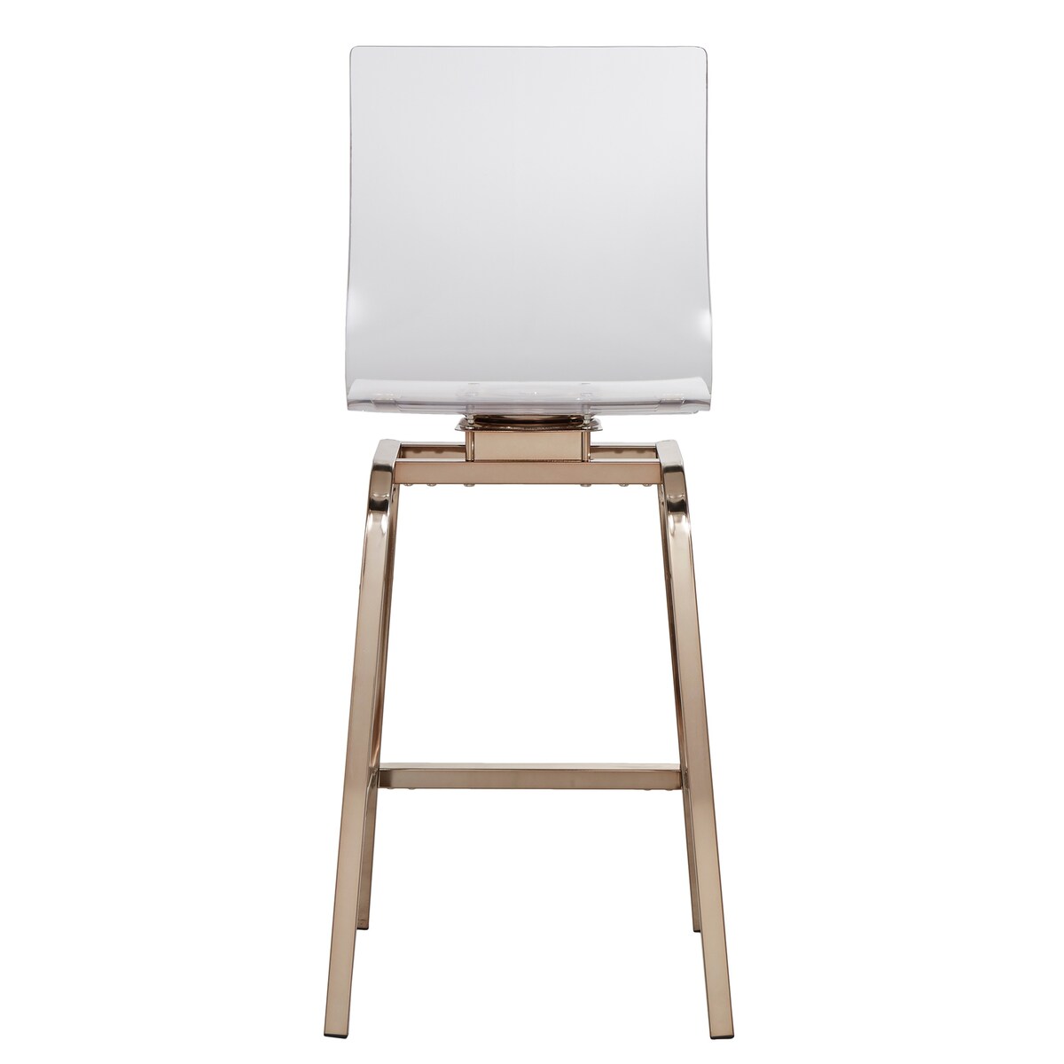 Miles Acrylic Swivel High Back Bar Stools (Set of 2) by iNSPIRE Q Bold