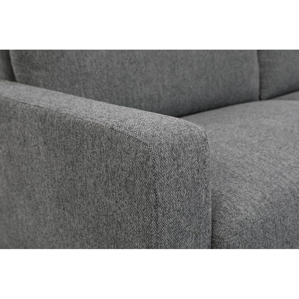 Miles Mid Century Modern Loveseat 2 Seater Sofa Couch with Reversible Back Pillows Large