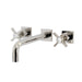 Kingston Brass Millennium 3-Hole Wall Mount Roman Tub Faucet