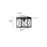 Millennium Lighting 1 Light Flush Mount Fixture