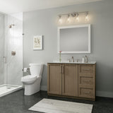 Millennium Lighting Aliza 4 Light Vanity Fixture with Clear Glass Shades