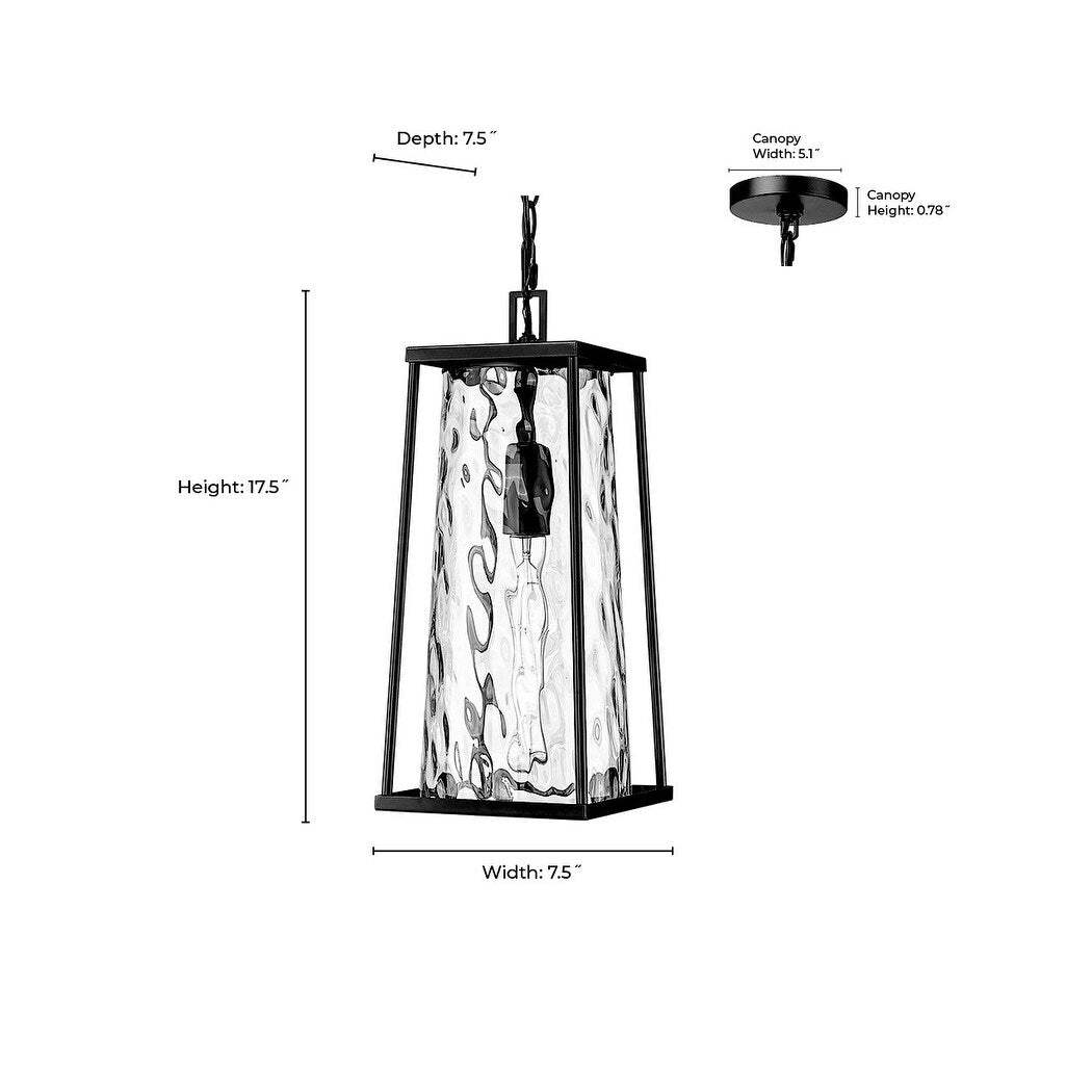 Millennium Lighting Dutton 1 Light Outdoor Hanging Lantern